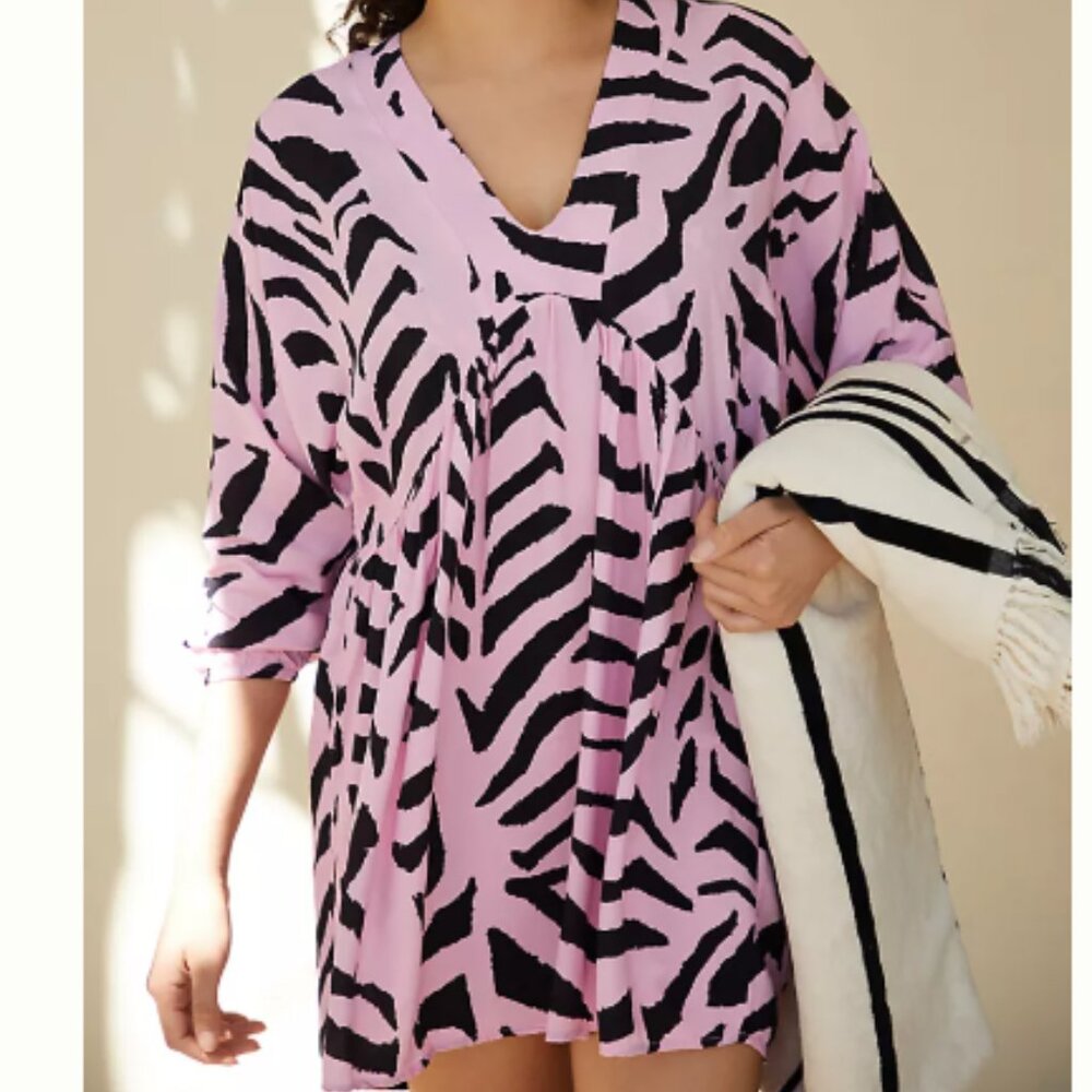 Anthropologie Malai Calla V-Neck Cover-Up Dress NWT